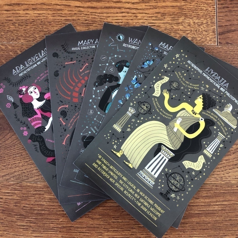 Women in Science by: Rachel Ignotofsky postcard set #1